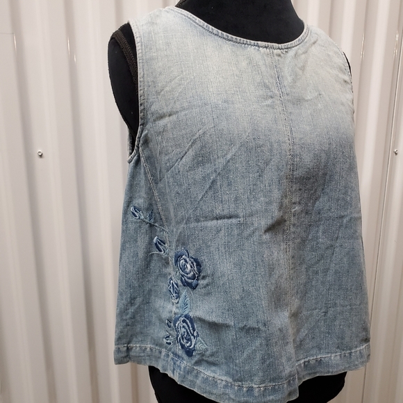🎀Clearance🎀 NWT JBRAND DENIM embroidered top - Picture 4 of 15